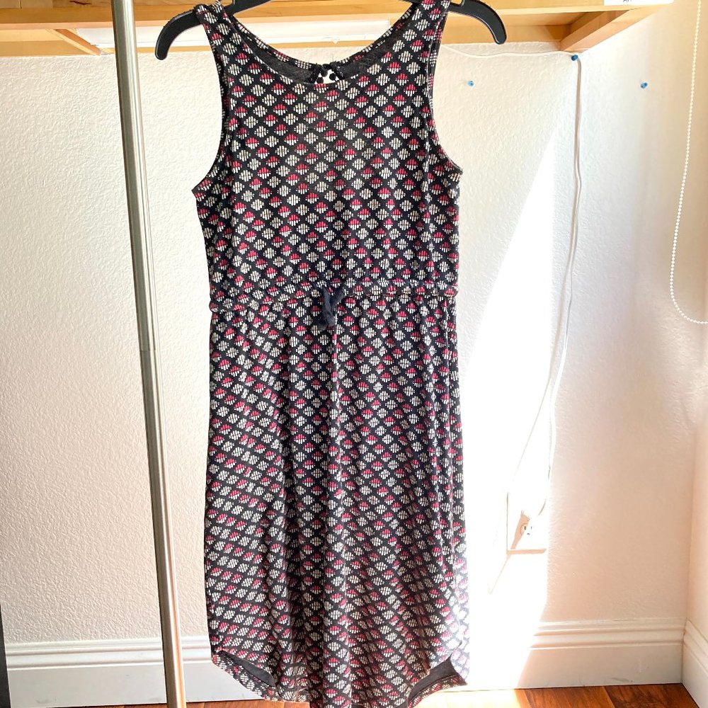 Old navy Red, black, and white patterned dress